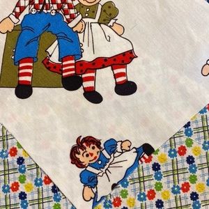 Cotton face mask, Raggedy Ann and Andy